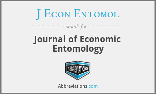 J Econ Entomol - Journal of Economic Entomology